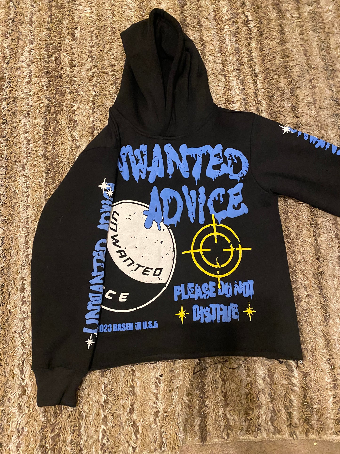 Unwanted Advice Cropped Hoodie