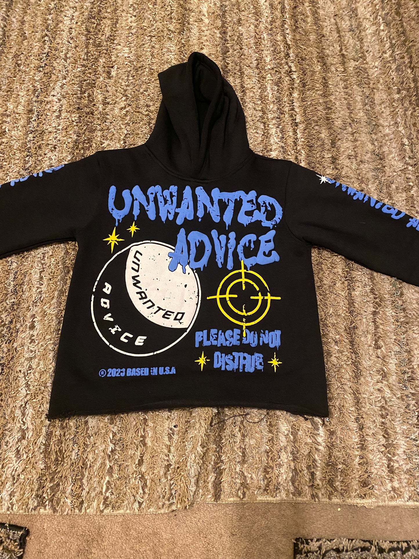 Unwanted Advice Cropped Hoodie