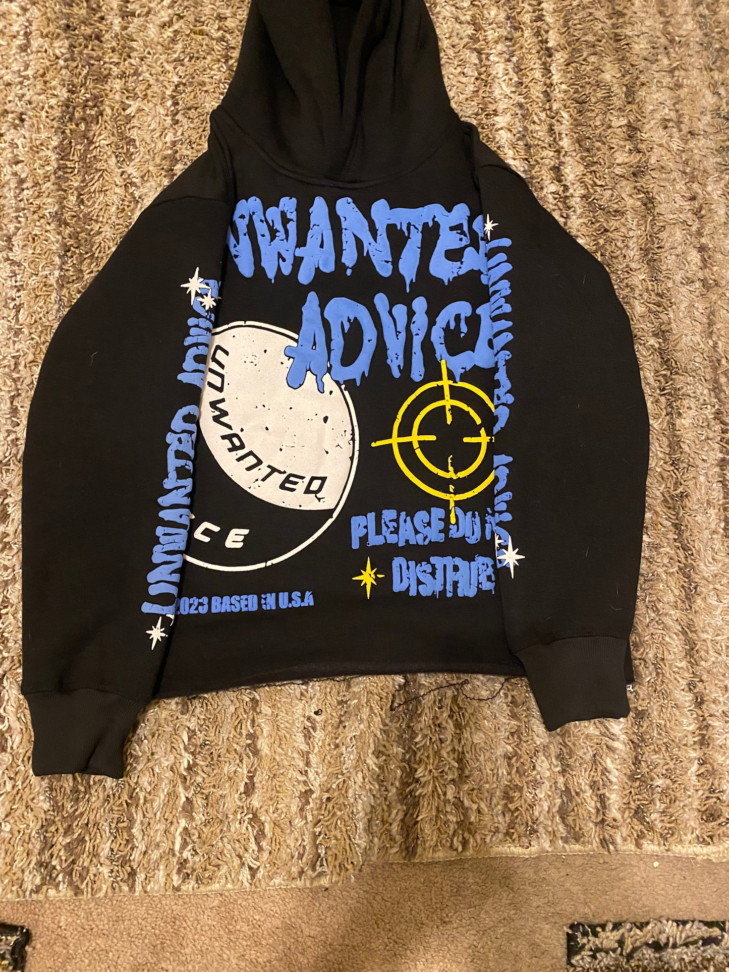 Unwanted Advice Cropped Hoodie