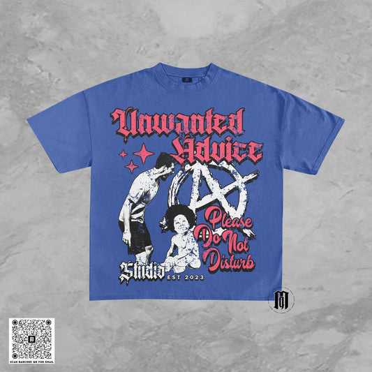 Unwanted Advice Graphic tee (Blue)