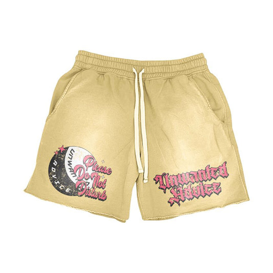 Unwanted Advice Graphic Shorts (Cream)